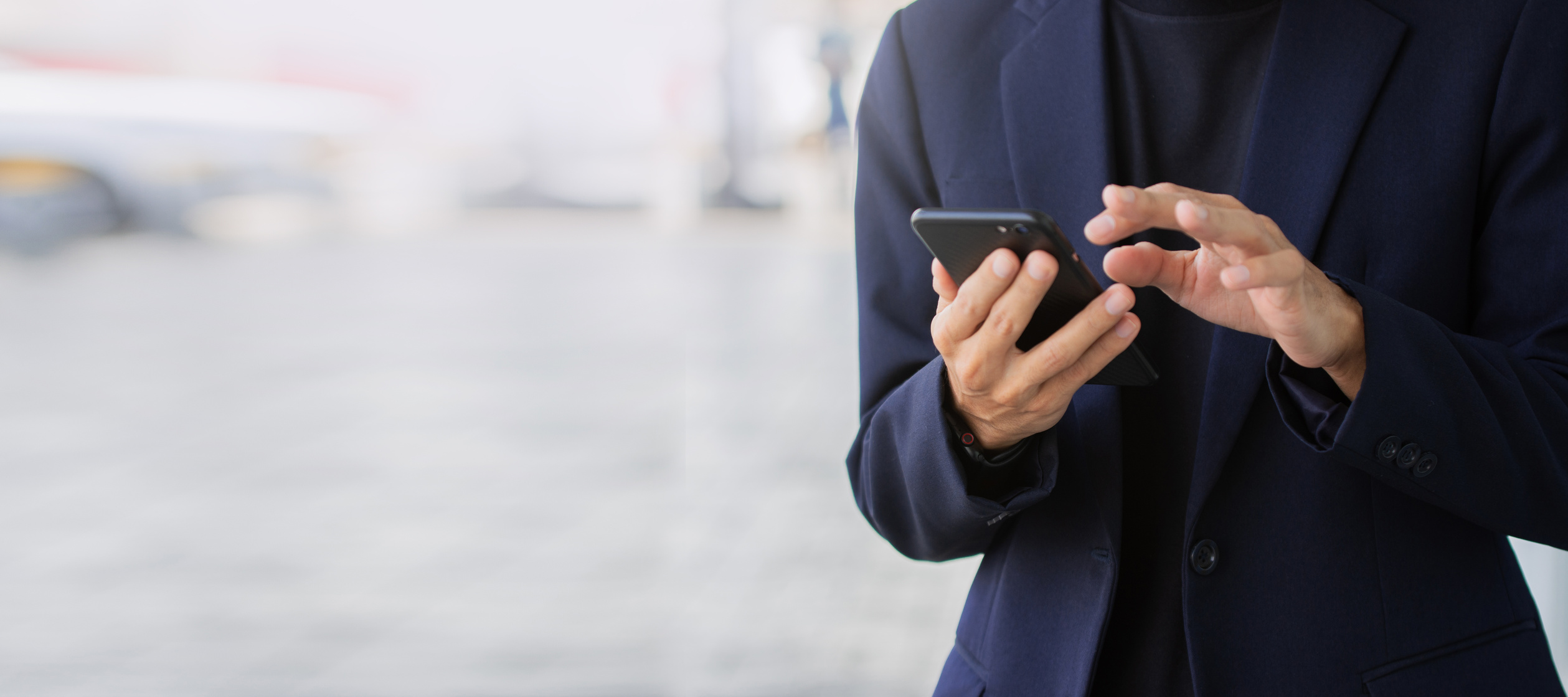 Man Use Smartphone Business People Holding Mobile Phone, Cell Phone Technology Communication